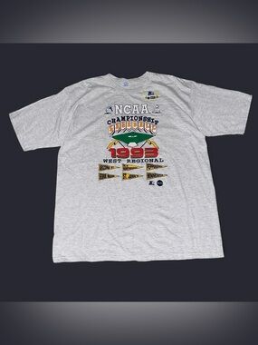 Vintage 1993 Starter NCAA Championship Baseball West Regional T-Shirt Size XL
